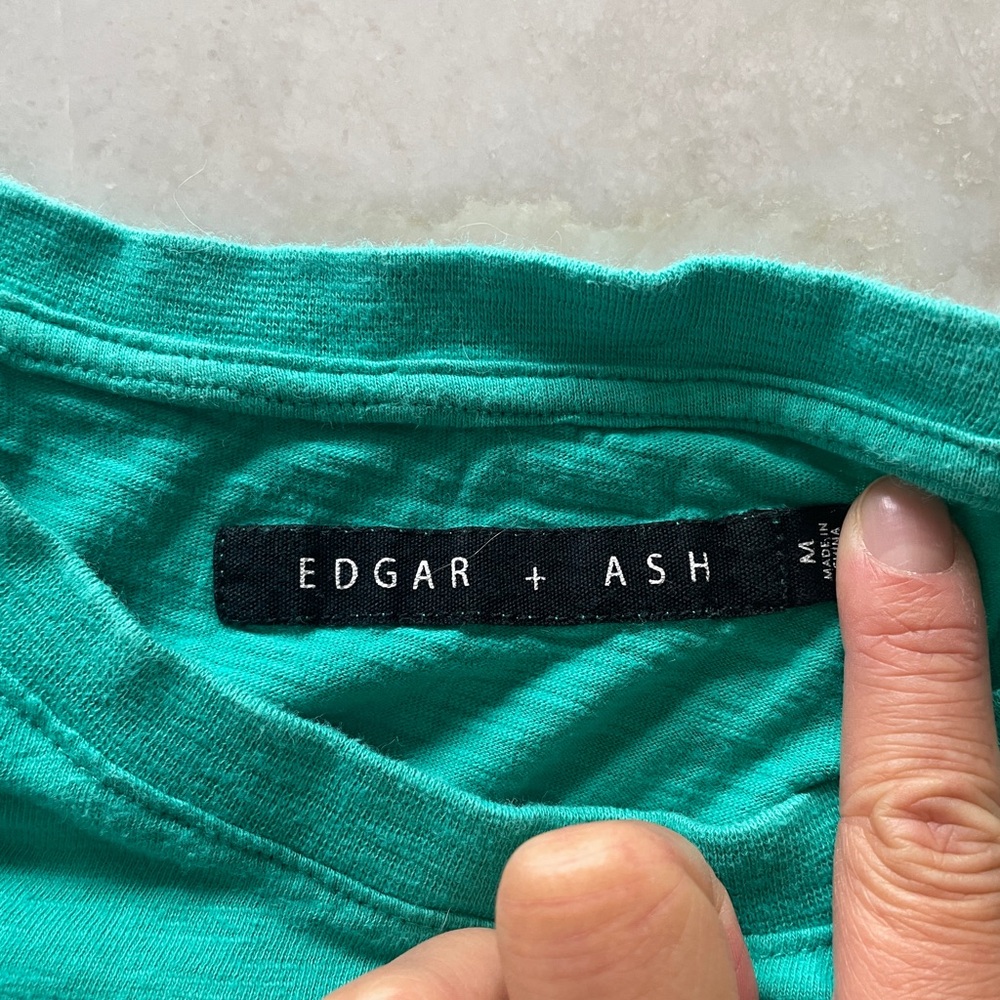 Gradient Teal and Black Men's Short Sleeve Tee - Picture 2 of 4
